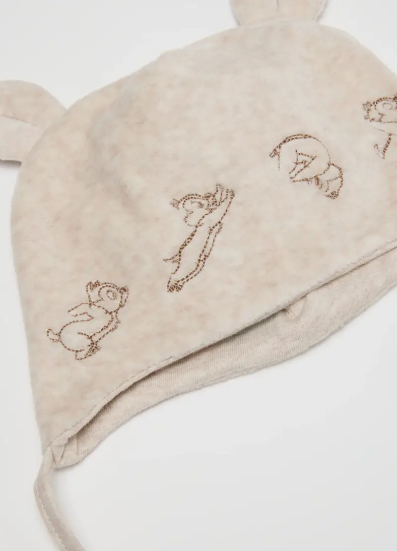 Cappello E Scarpine Per Neonati In Cotone Beige Regular Fit, Unisex, Beige miniatura 3