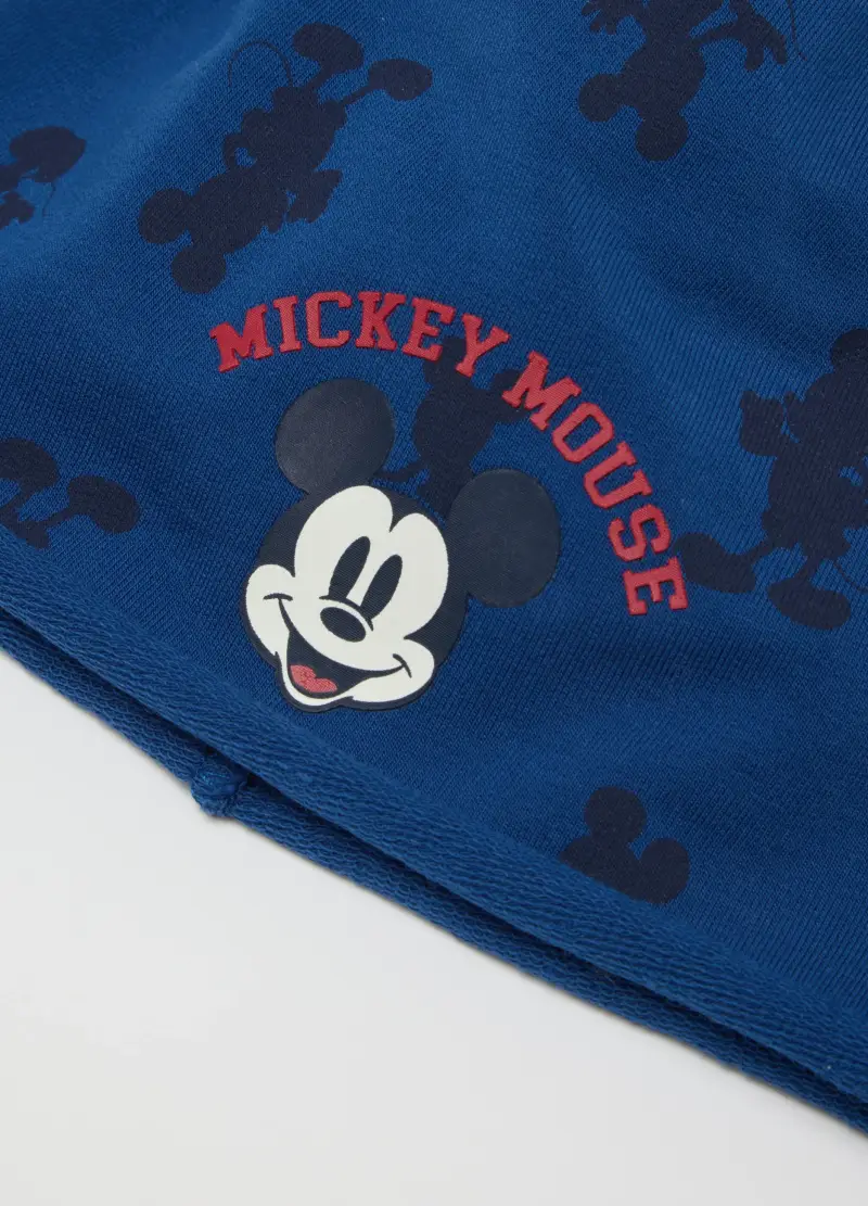 Cappello In Cotone Elasticizzato Blu Da Bimbo Con Stampa Mickey Mouse, Bambino, Blu miniatura 2