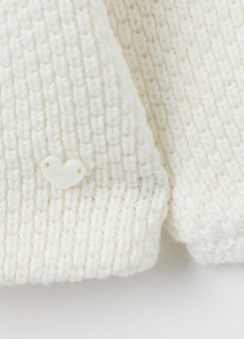 FAGOTTINO, Cappottino Da Bambina In Puro Cotone Bianco Regular Fit, Unisex, Bianco, Taglia: 3-6 miniatura 3