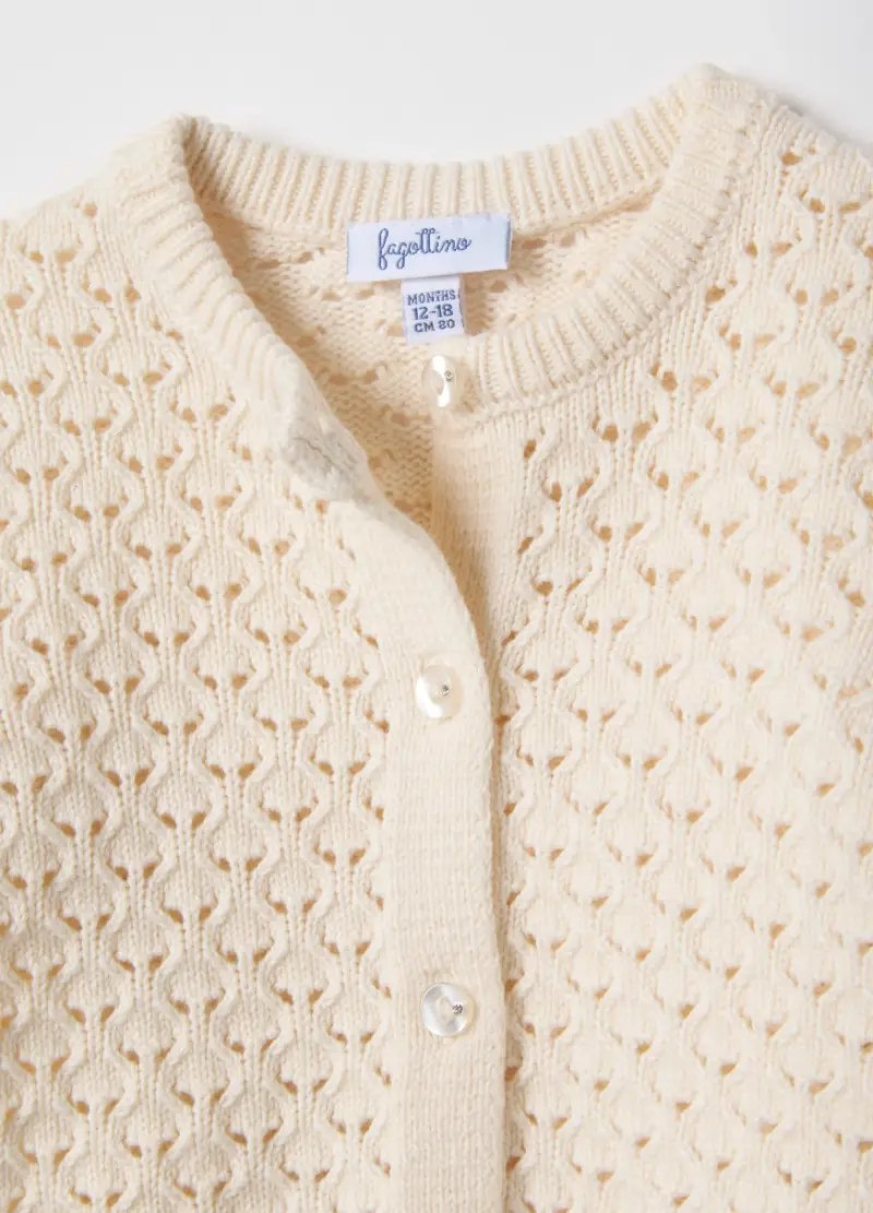 FAGOTTINO Cardigan Bambina Beige 3989712 miniatura 3