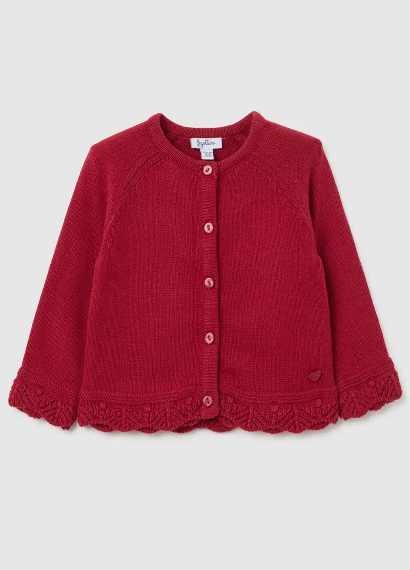 FAGOTTINO Cardigan Bambina Rosso 1175280