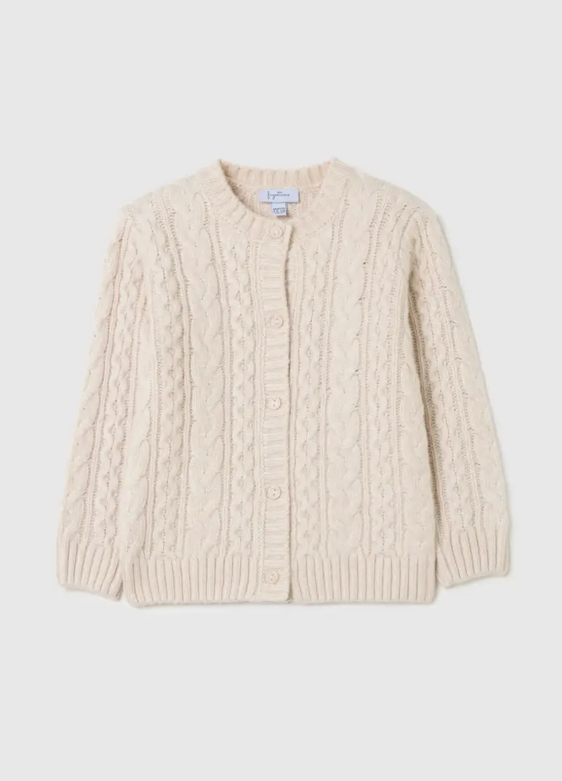 FAGOTTINO Cardigan Bambina Beige 2827181