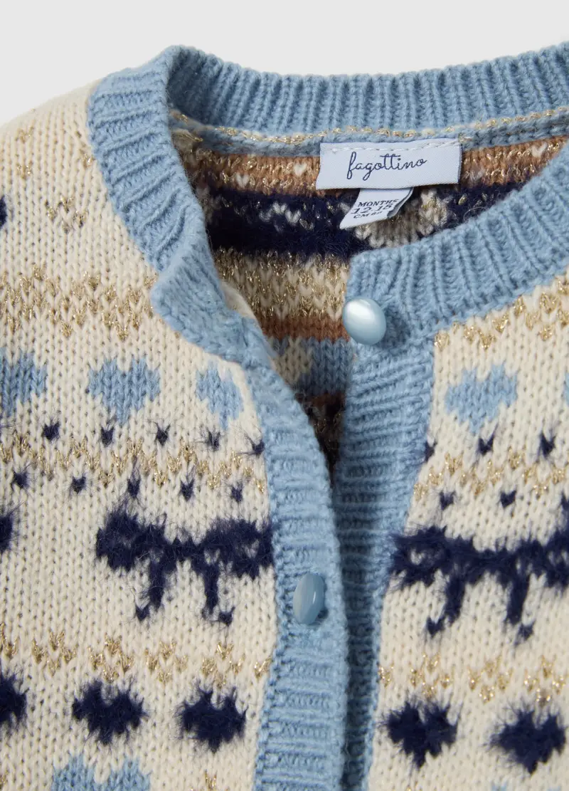 FAGOTTINO Cardigan Bambina Multicolore 3409047 miniatura 3