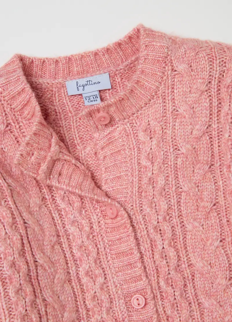 FAGOTTINO Cardigan Bambina Rosa 4307112 miniatura 3