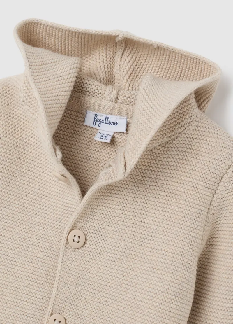 FAGOTTINO Cardigan Neonato Beige 1526351 miniatura 2