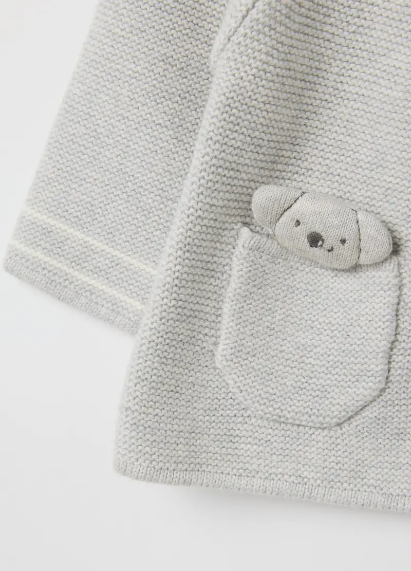 FAGOTTINO Cardigan Neonato Grigio 1091497 miniatura 2