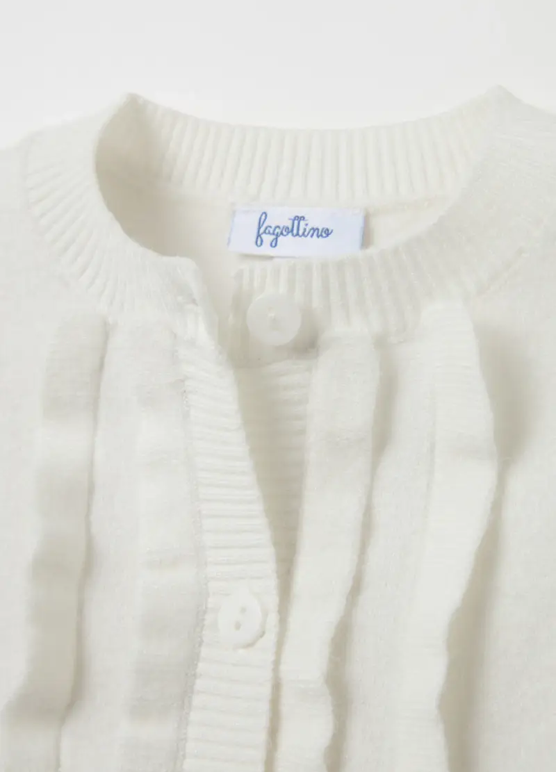 FAGOTTINO Cardigan Bambina Bianco 3983732 miniatura 3