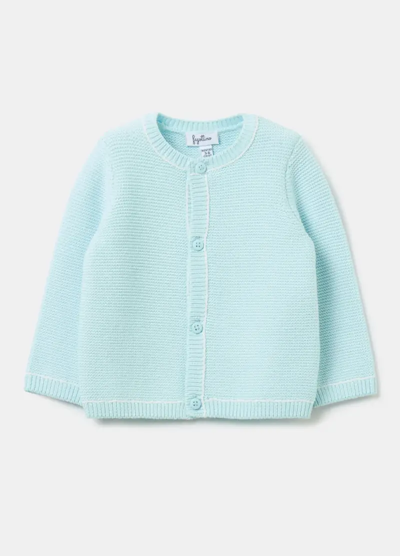 FAGOTTINO Cardigan Neonato Azzurro 3922698