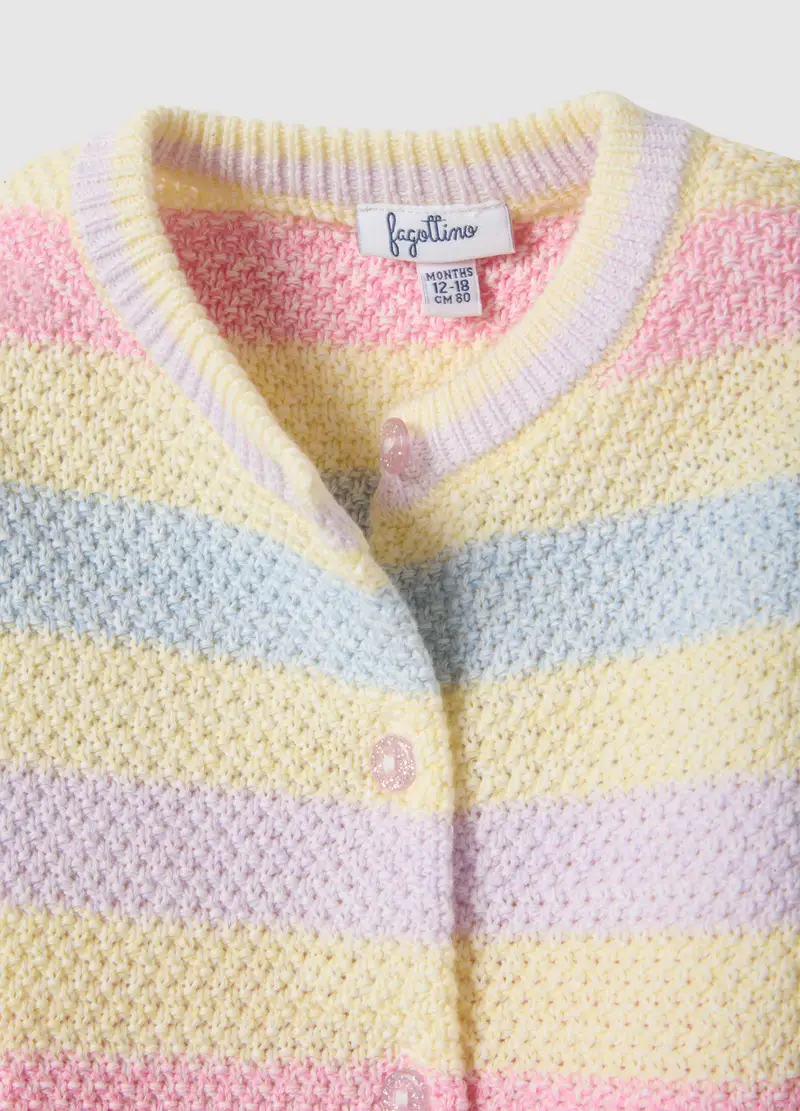 FAGOTTINO Cardigan Bambina Multicolore 4330343 miniatura 3