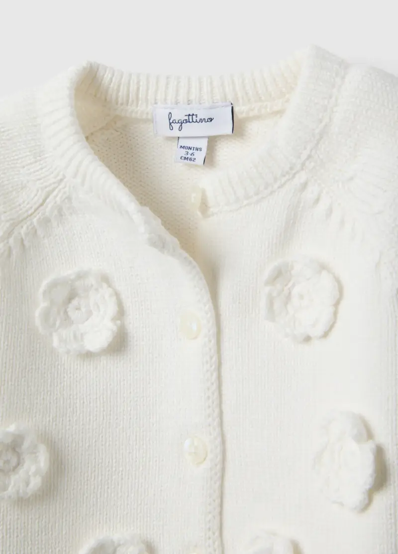 FAGOTTINO Cardigan Bianco 4068619 miniatura 3