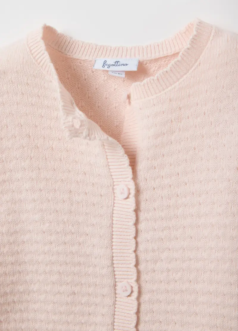 FAGOTTINO Cardigan Bambina Rosa 4154426 miniatura 3