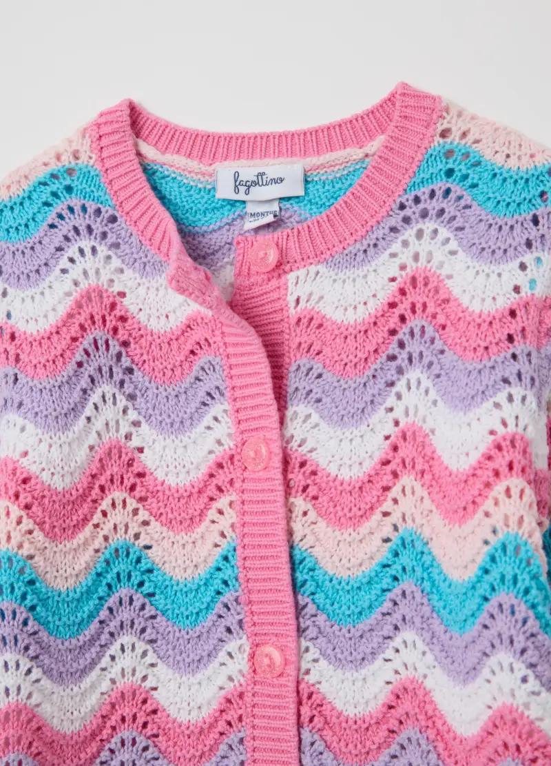 FAGOTTINO Cardigan Bambina Multicolore 3983842 miniatura 3