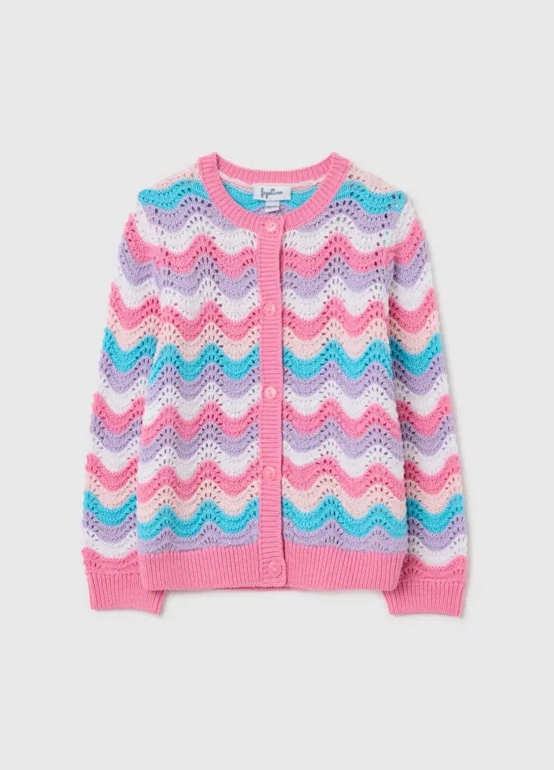 FAGOTTINO Cardigan Bambina Rosa 3983842