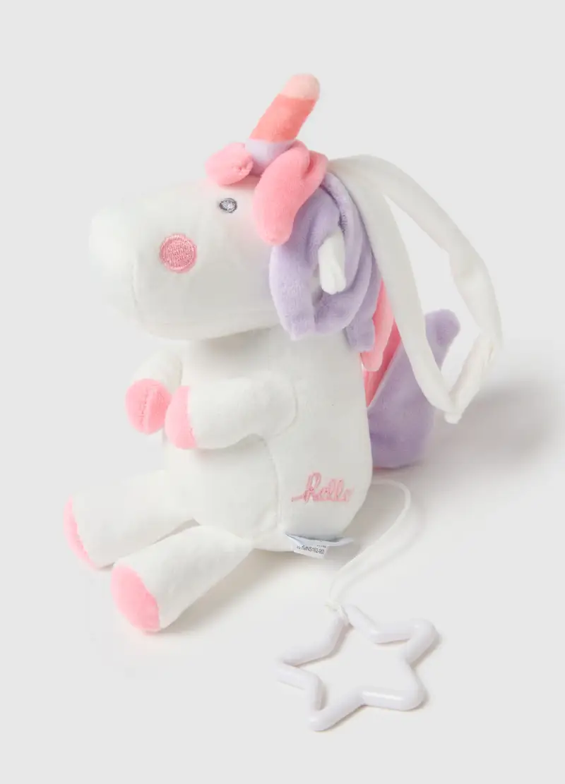 Carillon Multicolor In Velour Per Neonate, Neonata, Multicolor miniatura 2