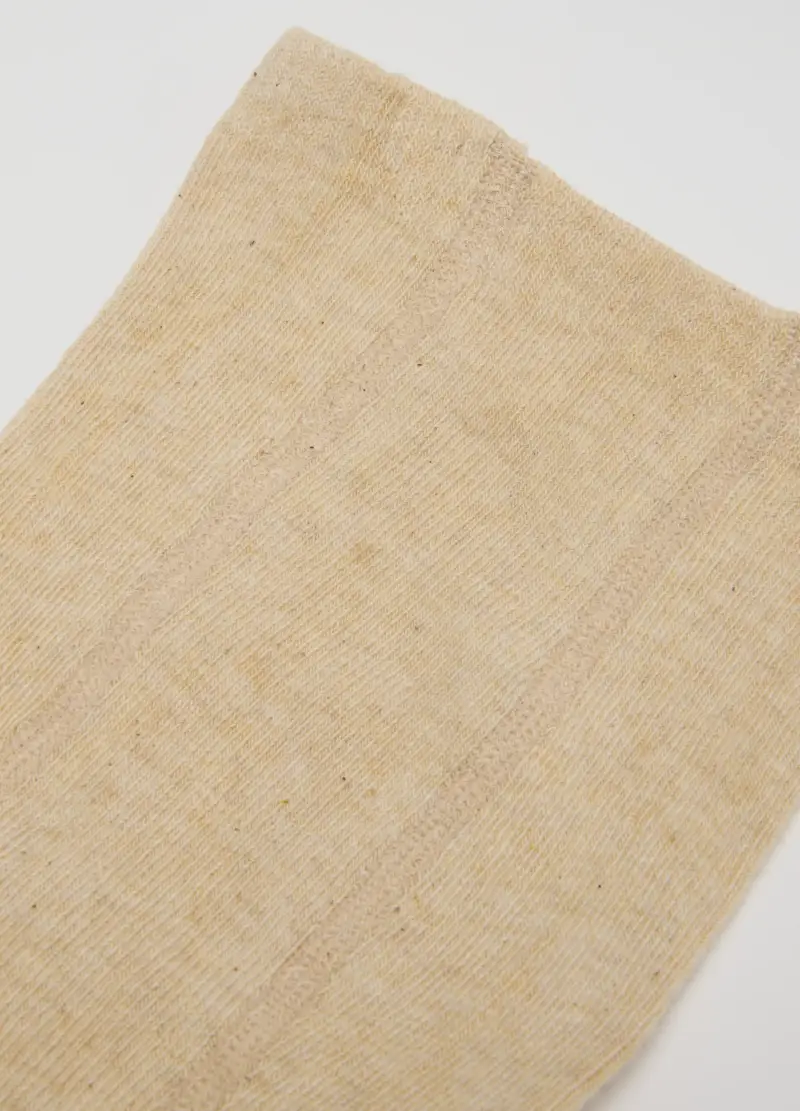 Collant Beige Jacquard Per Bambina, Marrone miniatura 3