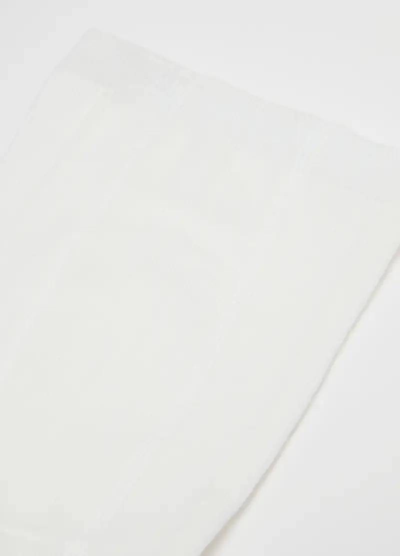Collant Bianchi In Cotone Elasticizzato, Bambina, Bianco miniatura 3