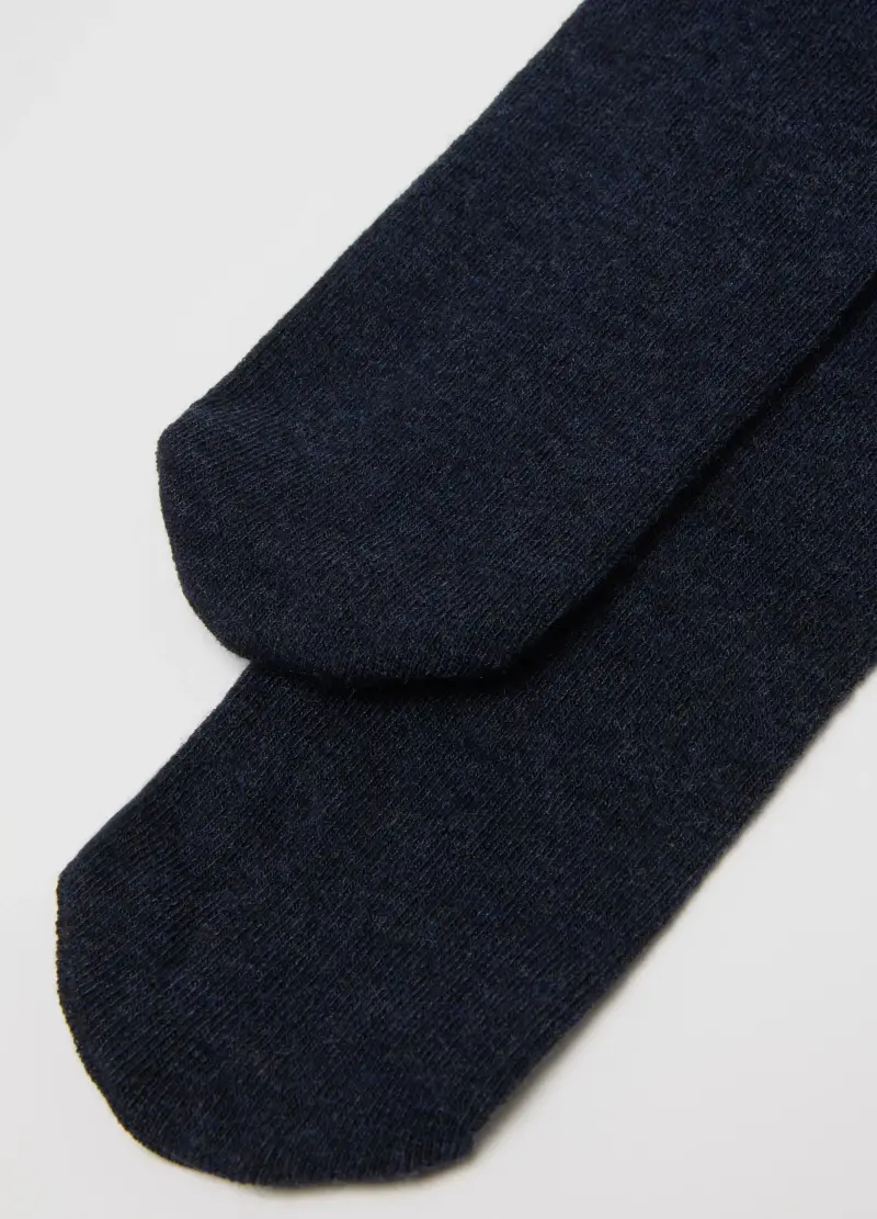 Collant Blu In Tessuto Elasticizzato, Bambina, Nero miniatura 2