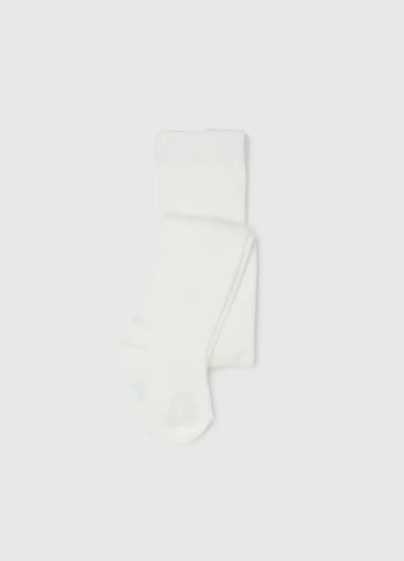 Collant Da Neonata In Cotone Bianchi Elasticizzati, Bambina, Bianco
