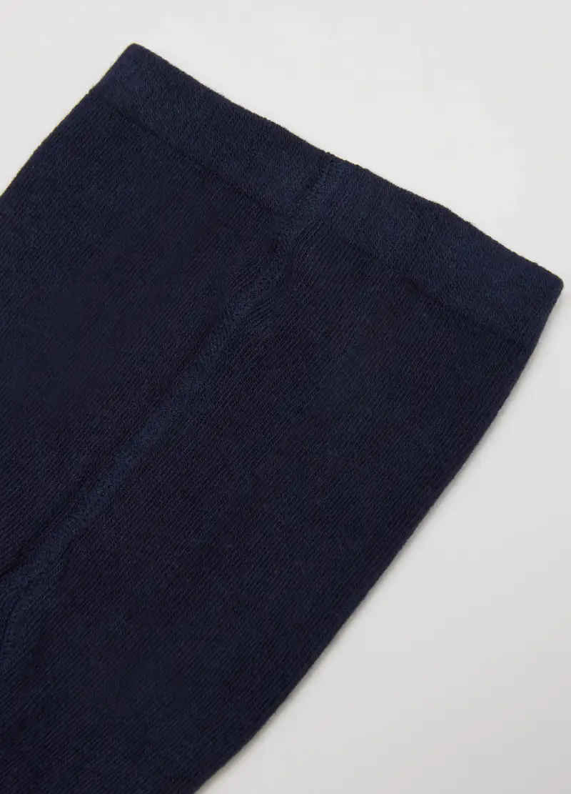 Collant Da Neonata In Cotone Blu Elasticizzati, Bambina, Blu miniatura 3