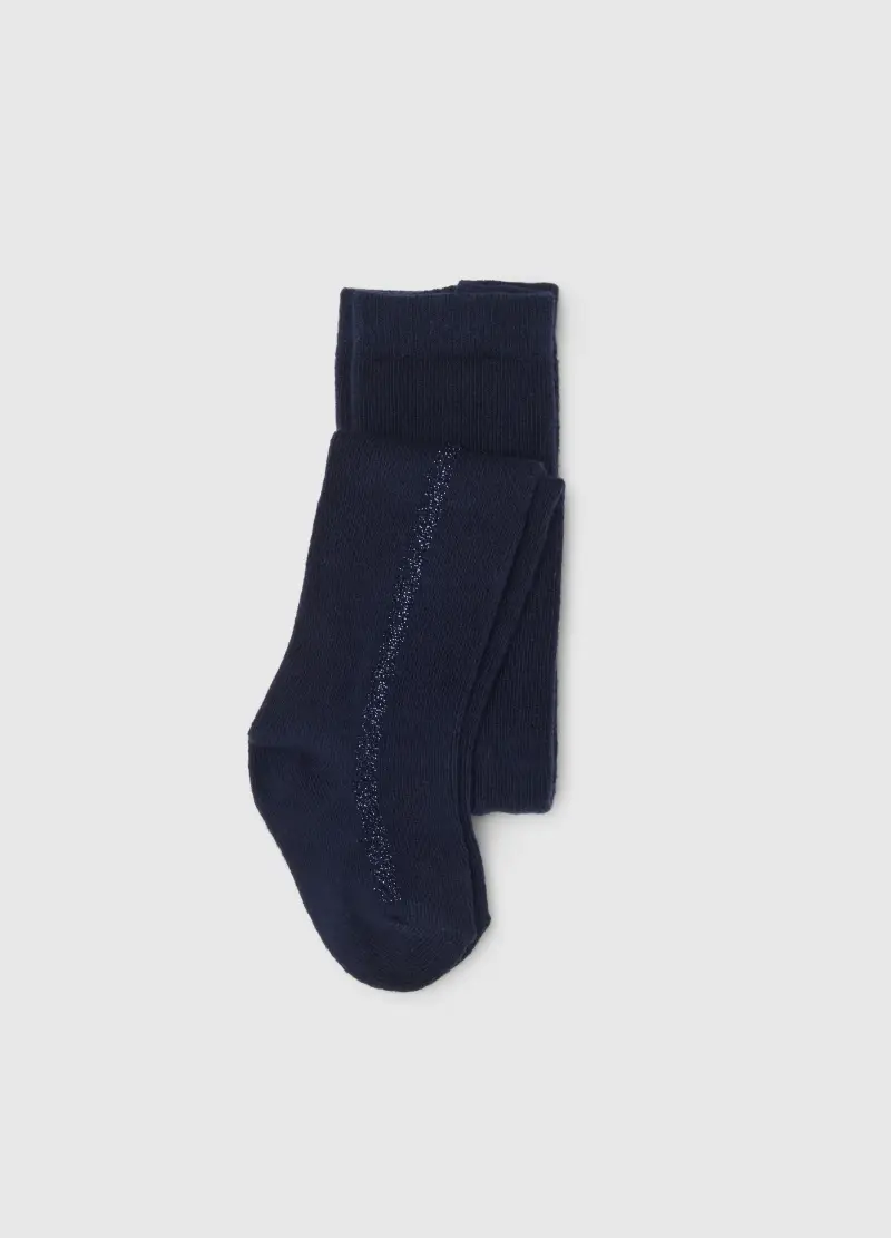 Collant Da Neonata In Cotone Blu Elasticizzati, Bambina, Blu