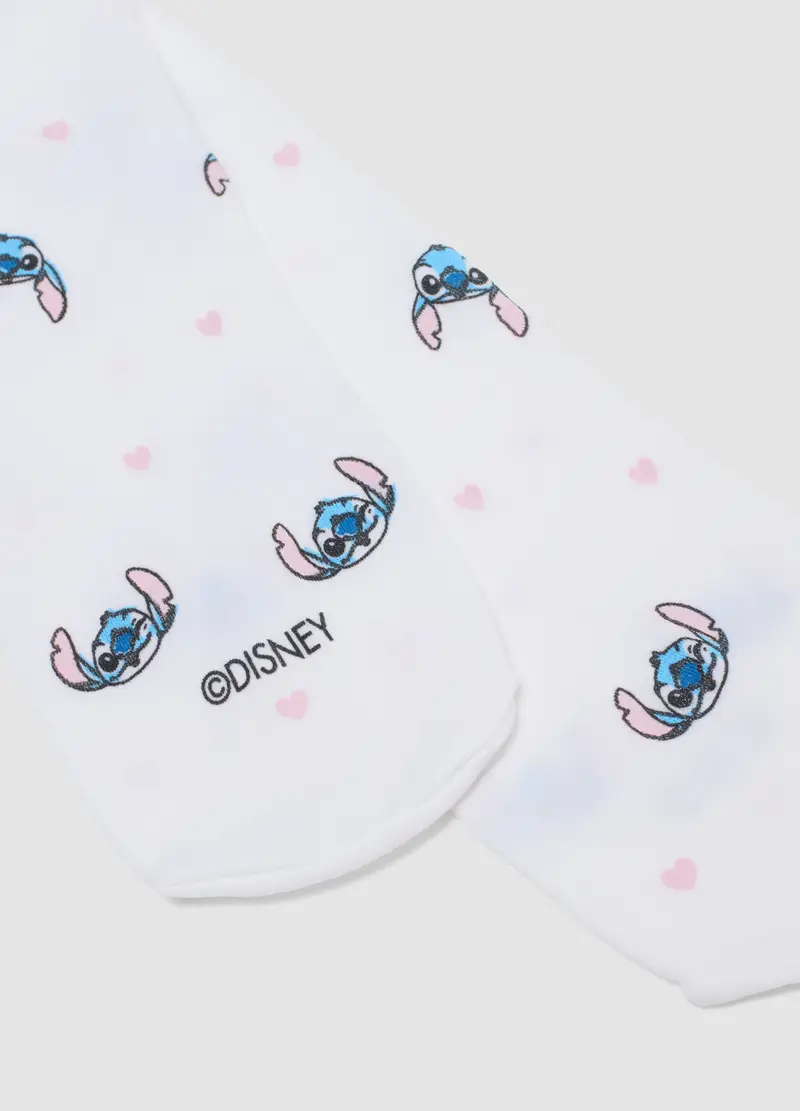 Collant Elasticizzati Bianchi Da Neonata Con Stitch, Bambina, Bianco miniatura 2