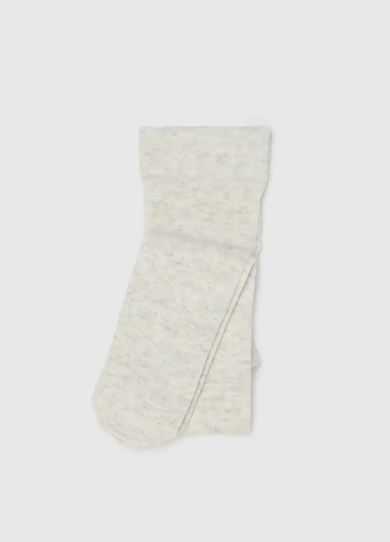 Collant Grigio Per Bambina, Bianco