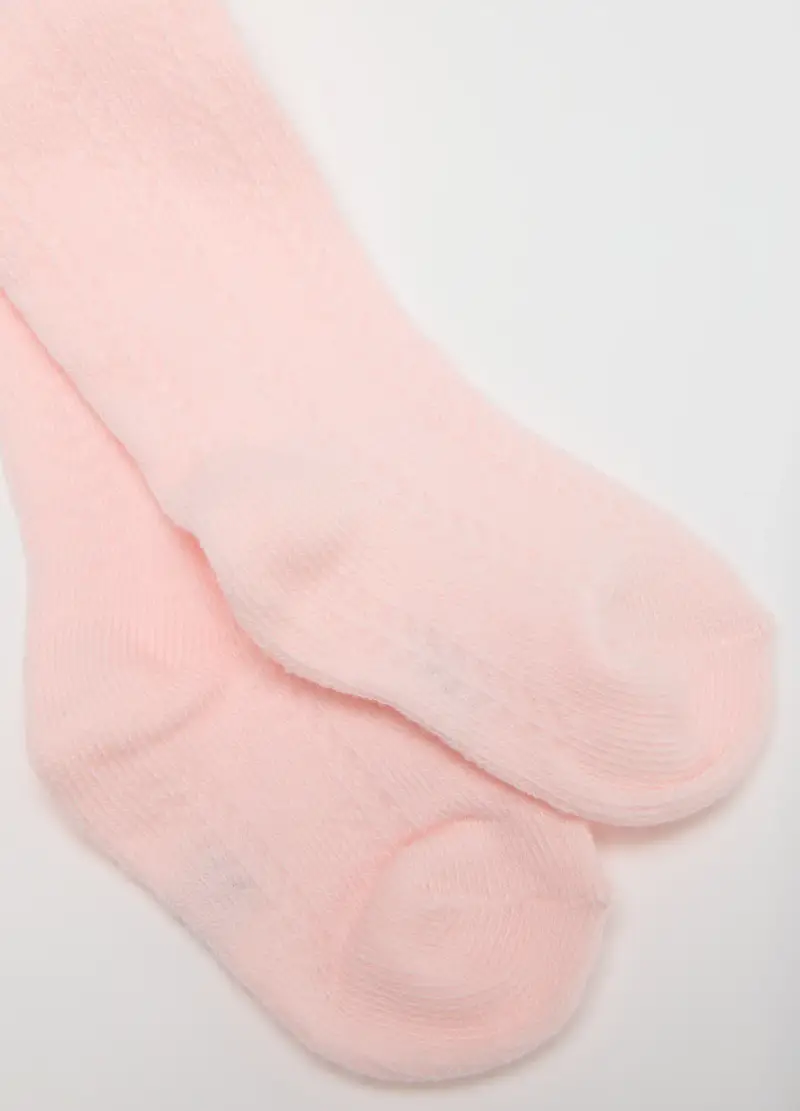 Collant Rosa In Cotone Elasticizzato, Bambina, Rosa miniatura 2