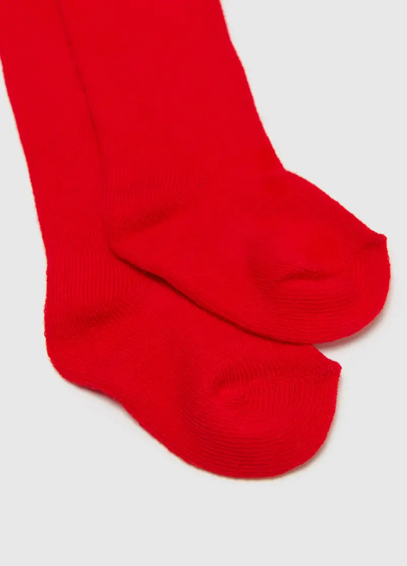 Collant Rossi Da Neonata In Cotone Elasticizzato, Bambina, Rosso miniatura 2
