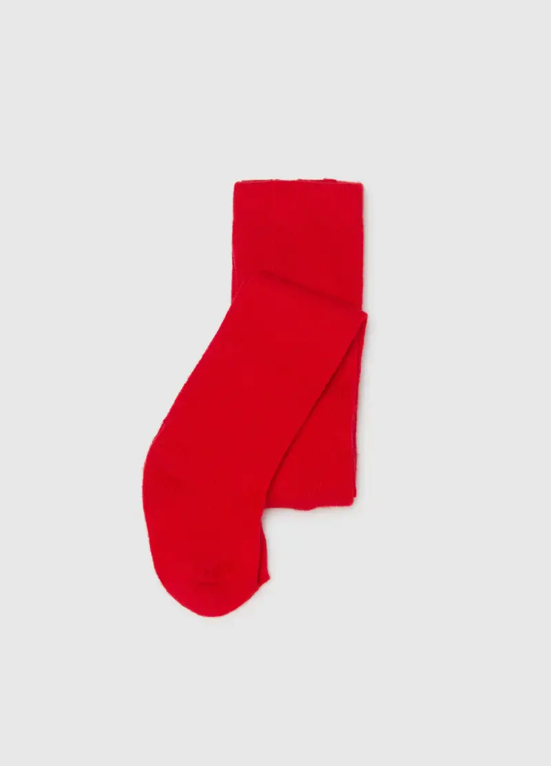 Collant Rossi Da Neonata In Cotone Elasticizzato, Bambina, Rosso