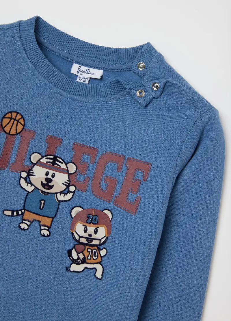 Completo Blu Felpa E Joggers, Bambino, Blu miniatura 3