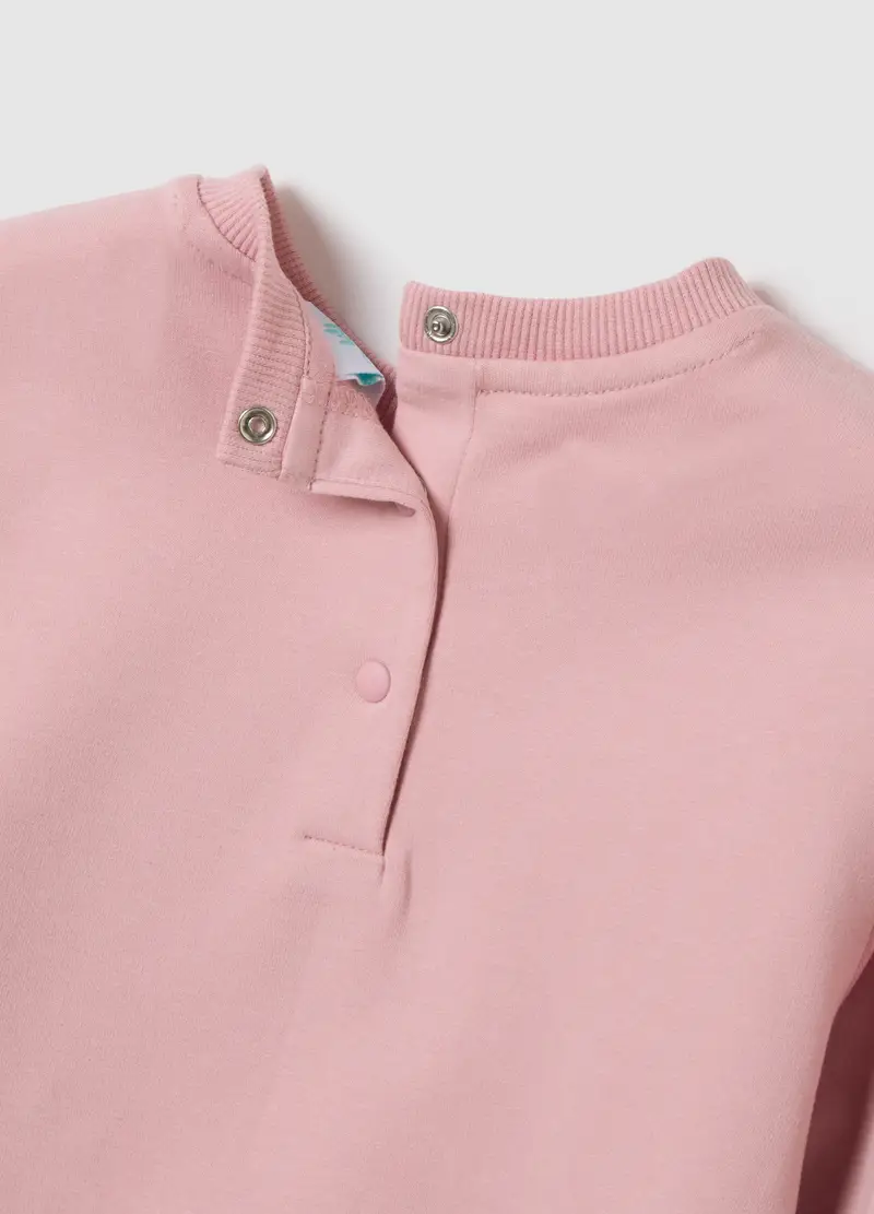 Completo Da Bambina In Misto Cotone Rosa Con Stampa Disney, Rosa miniatura 3