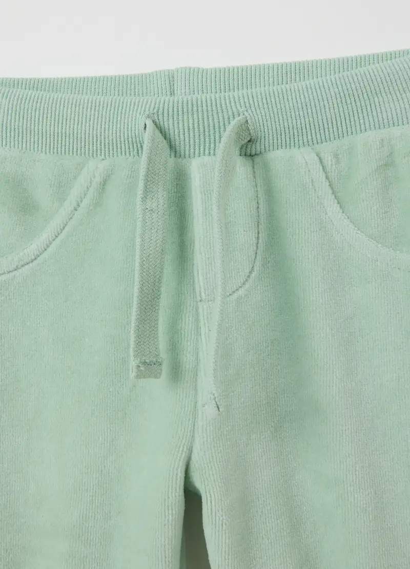 Completo Da Neonata In Misto Cotone Verde, Verde miniatura 3