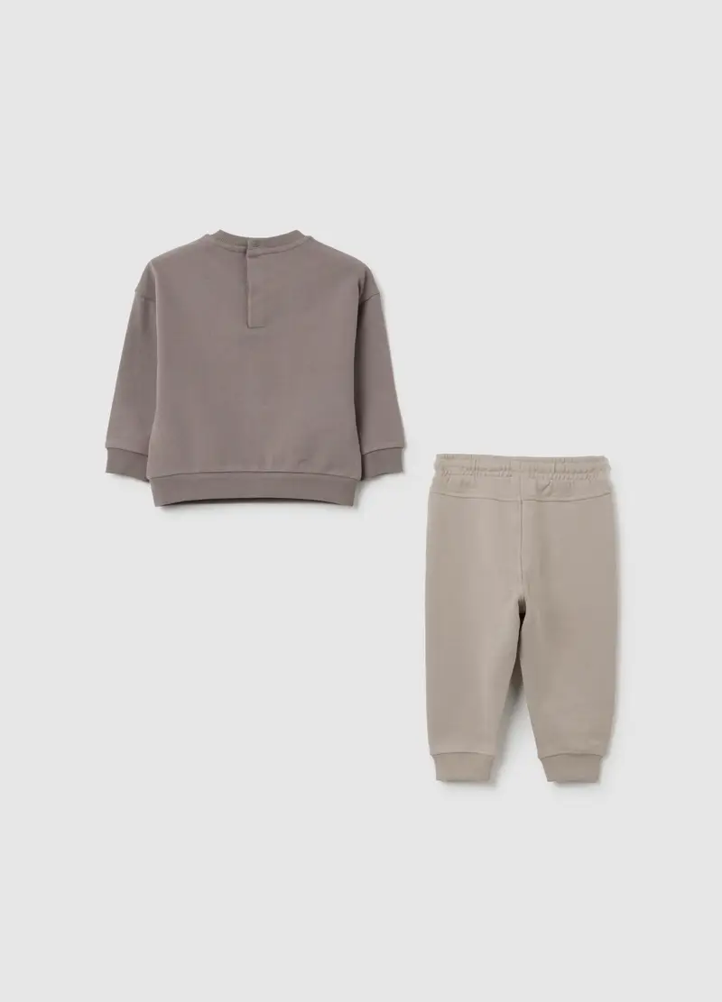 Completo Da Neonato In Puro Cotone Grigio Regular Fit, Bambino, Grigio miniatura 2