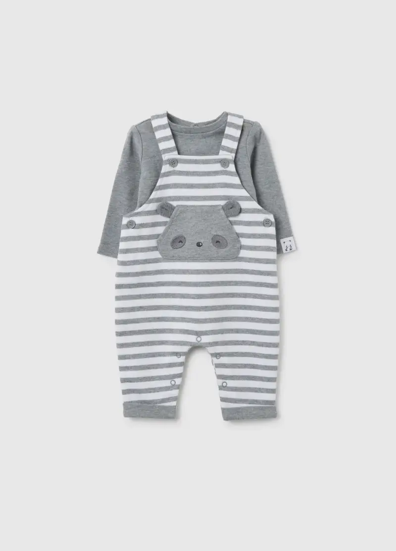 Completo Da Neonato In Puro Cotone Multicolor, Unisex, Multicolor