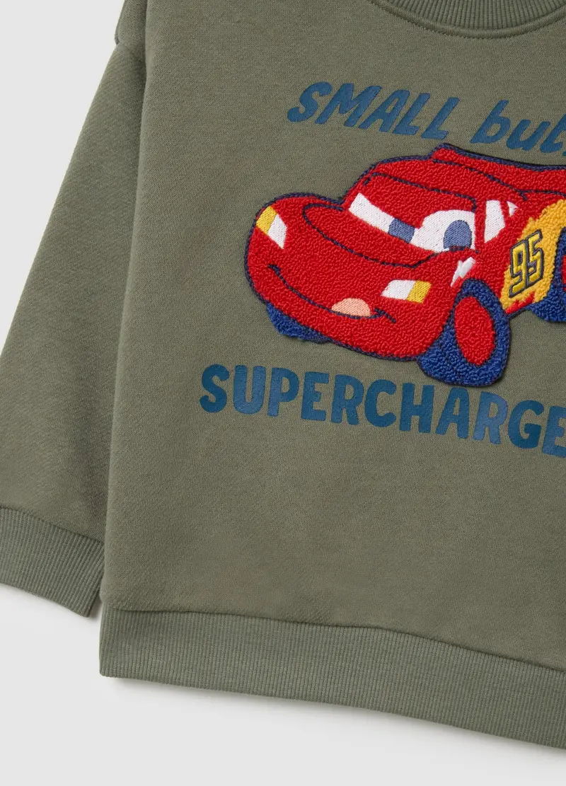 Completo Felpa E Pantalone Da Bambino In Cotone Multicolor Regular Fit, Verde miniatura 3