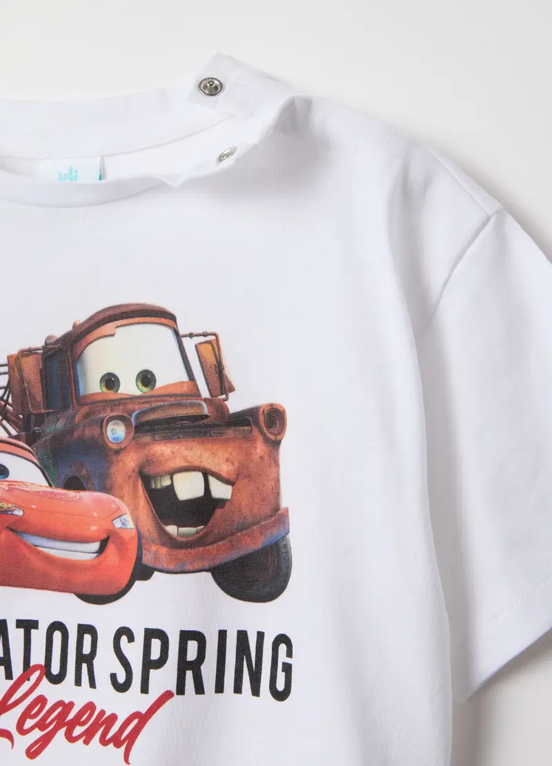 Completo In Puro Cotone Bianco Oversize Fit Per Bimbi Di Cars, Bambino, Bianco miniatura 3