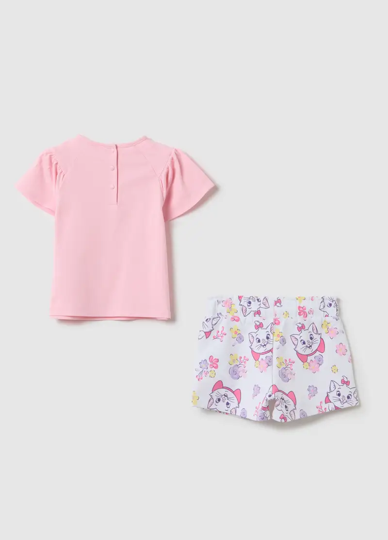 Completo Jogging Da Bambina In Cotone Elasticizzato Rosa Regular Fit, Rosa miniatura 2