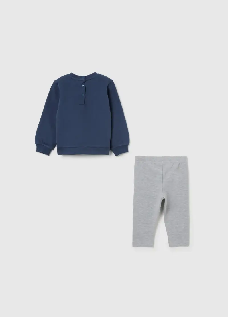 Completo Multicolor Da Bimba In Puro Cotone Con Paillettes, Bambina, Multicolor miniatura 2