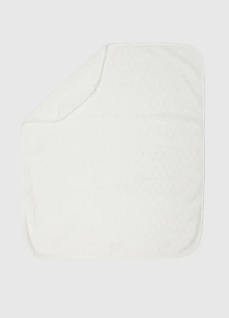 Copertina Bianca Per Culla In Tessuto Morbido, Neonata, Bianco