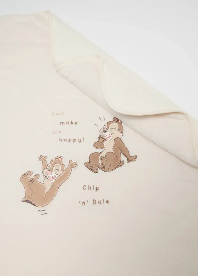 Copertina Per Neonati Beige In Velour, Unisex, Beige miniatura 3