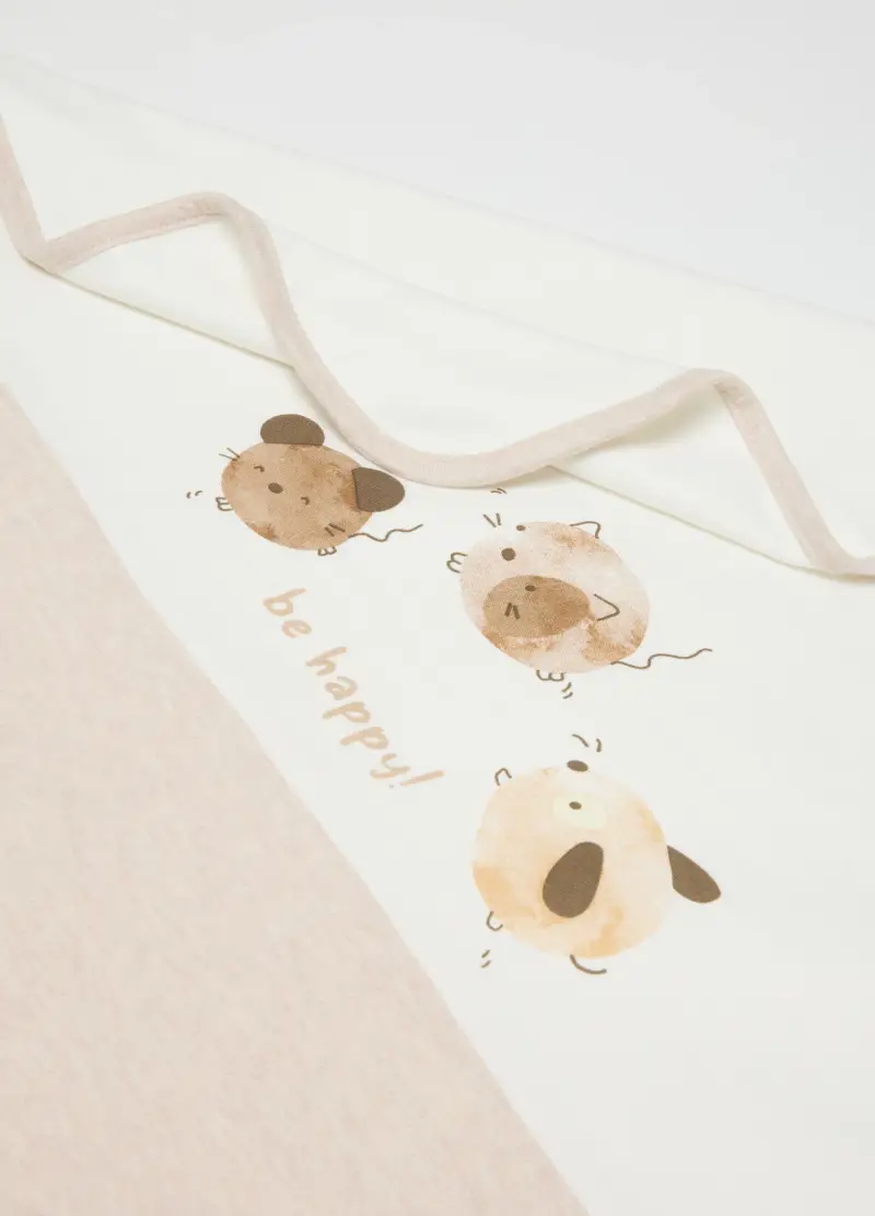 Copertina Per Neonati In Puro Cotone Multicolor, Unisex, Multicolor miniatura 3