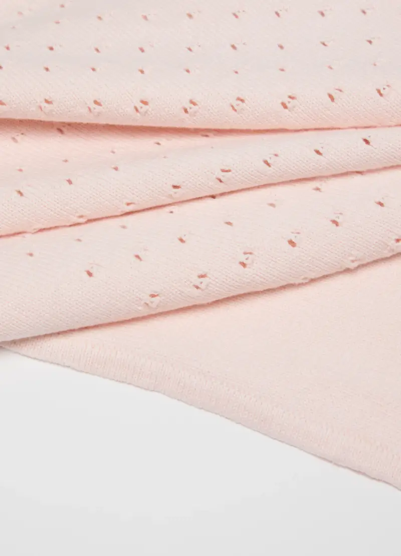 Copertina Rosa Da Neonata In Puro Cotone, Neonato, Rosa miniatura 3