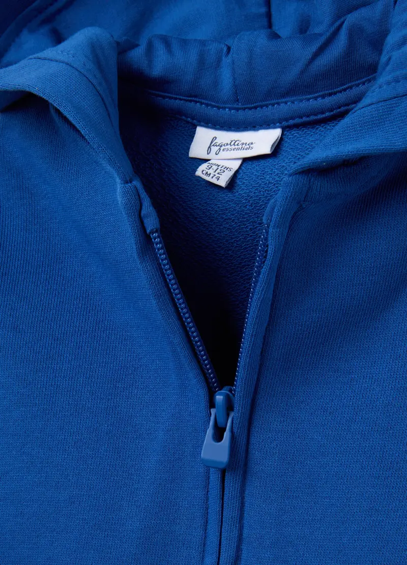 FAGOTTINO, Felpa Da Bambino In Puro Cotone Blu Regular Fit, Blu, Taglia: 9-12 miniatura 2