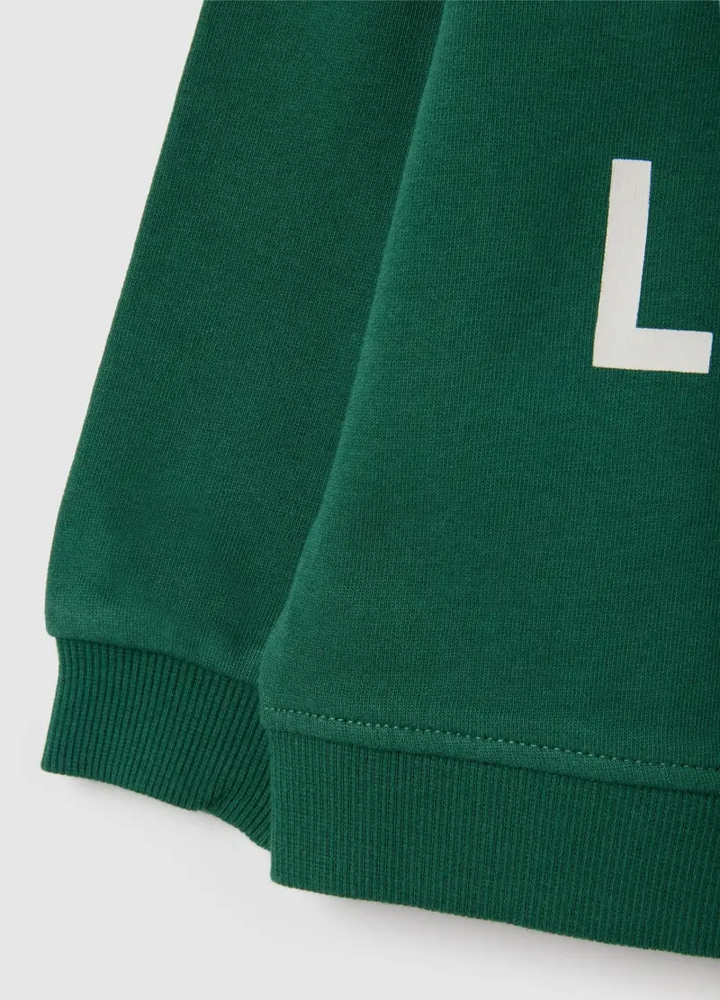 FAGOTTINO, Felpa Da Bambino In Puro Cotone Verde Regular Fit, Verde, Taglia: 9-12 miniatura 3