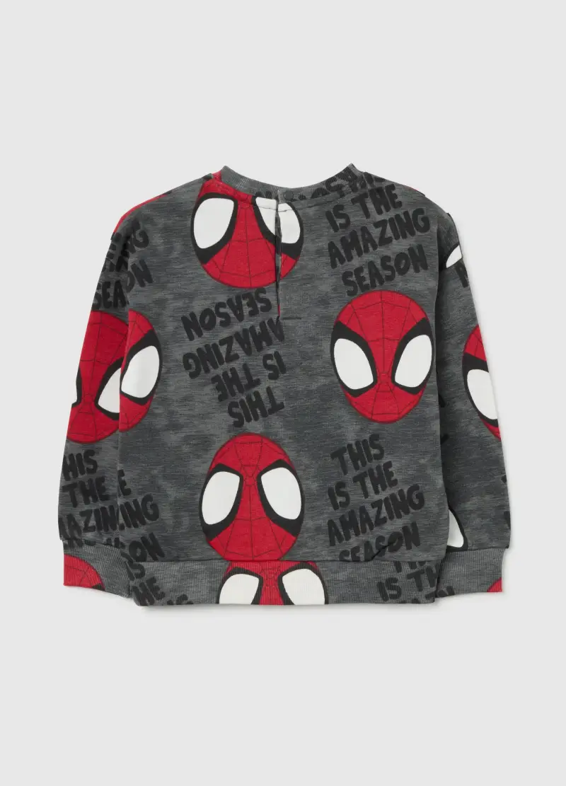 Felpa Da Bambino Multicolor In Puro Cotone Di Spider-man, Multicolor miniatura 2