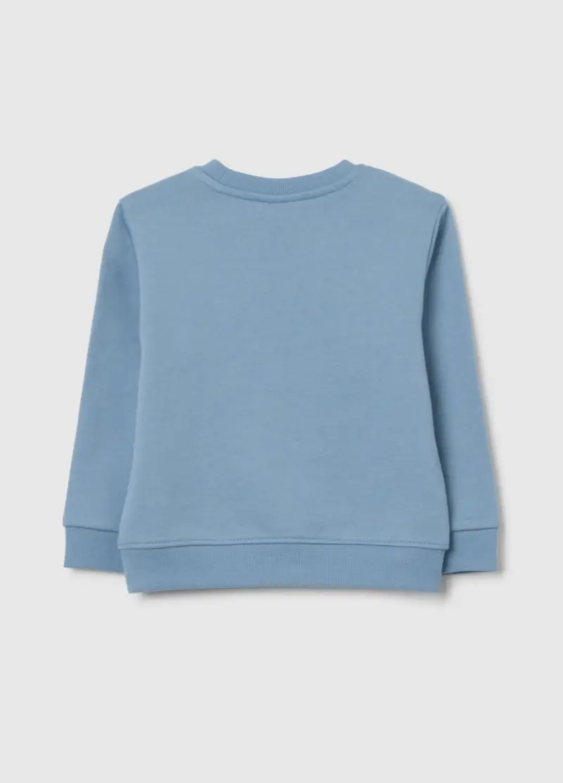 Felpa Da Bimbo In Puro Cotone Azzurra Regular Fit, Bambino, Azzurro miniatura 2