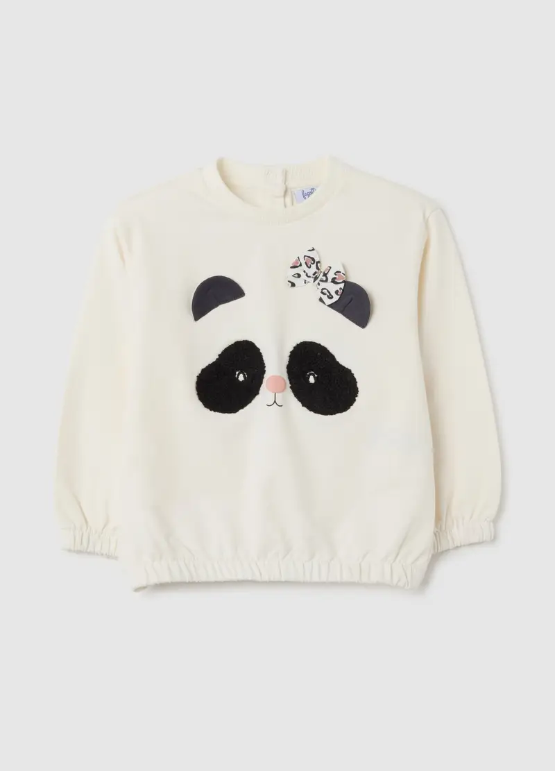 FAGOTTINO, Felpa Da Neonata In Cotone Elasticizzato Beige, Bambina, Beige, Taglia: 9-12