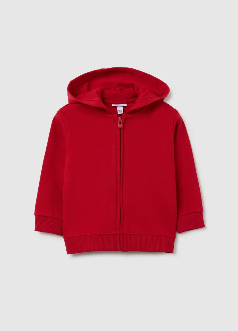 FAGOTTINO, Felpa Da Neonato In Puro Cotone Rossa Regular Fit, Bambino, Rosso, Taglia: 9-12