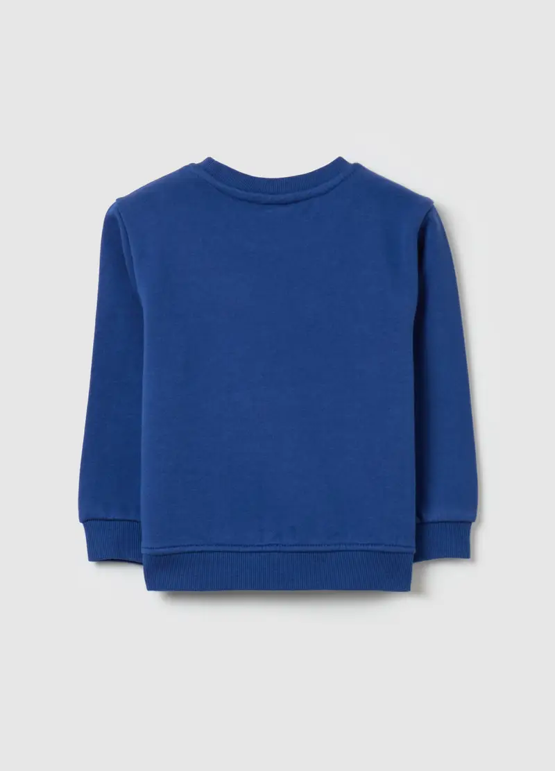 Felpa In Cotone Con Stampa Orsetto, Bambino, Blu miniatura 2