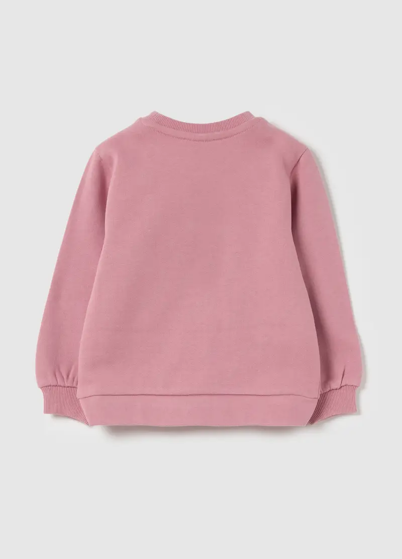 Felpa In French Terry Con Stampa, Bambina, Rosa miniatura 2